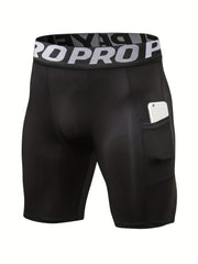 Spandex Running Shorts Men with Pocket