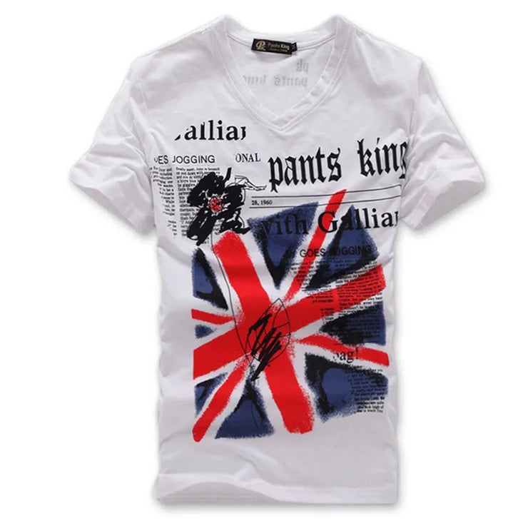 Men's T-shirt Sets V-neck Solid  Long Sleeve Cotton spandex