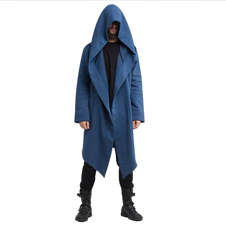 Men's Winter Hooded Cardigan Trench Coat