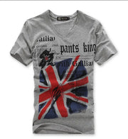 Men's T-shirt Sets V-neck Solid  Long Sleeve Cotton spandex