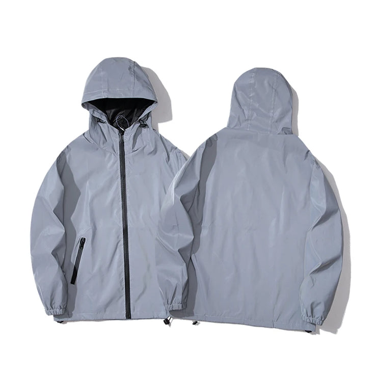 Night Reflective hooded Jackets