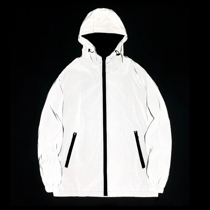 Night Reflective hooded Jackets