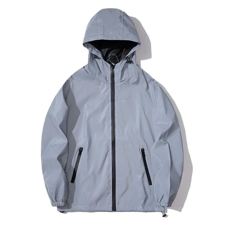 Night Reflective hooded Jackets