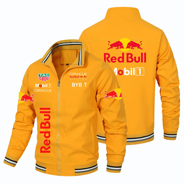 2025 New Retro Style Red Bull Motorcycle Jacket