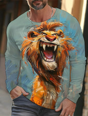 Funny 3D Animal Print Mens T Shirt