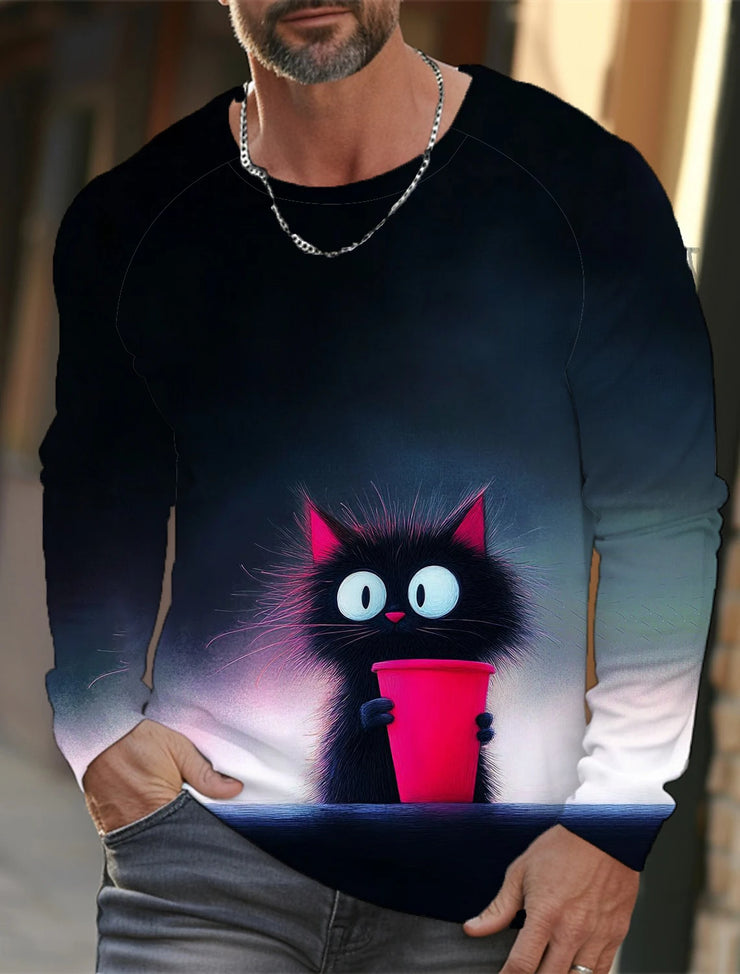 Funny 3D Animal Print Mens T Shirt
