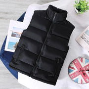 Collar Sleeveless Puffer Jackets