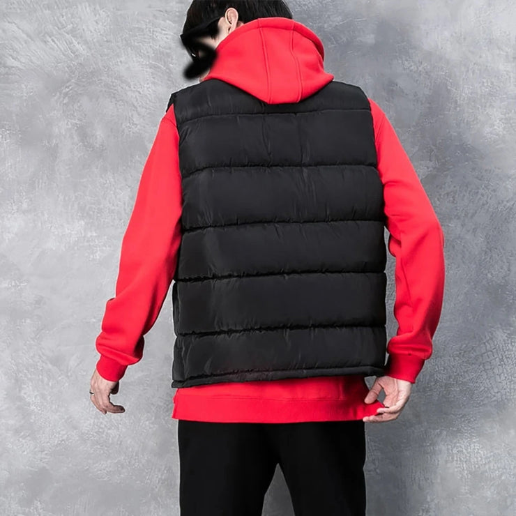 Collar Sleeveless Puffer Jackets