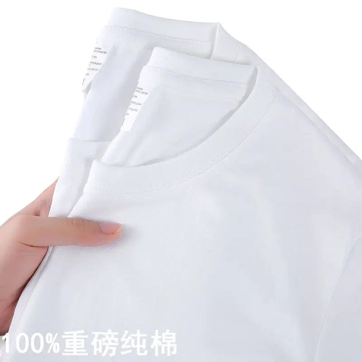 O Neck100% Cotton T-shirt Men