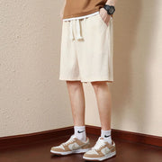 Men Crotch Drawstring Shorts