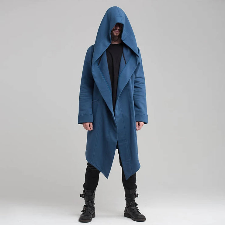 Men's Winter Hooded Cardigan Trench Coat