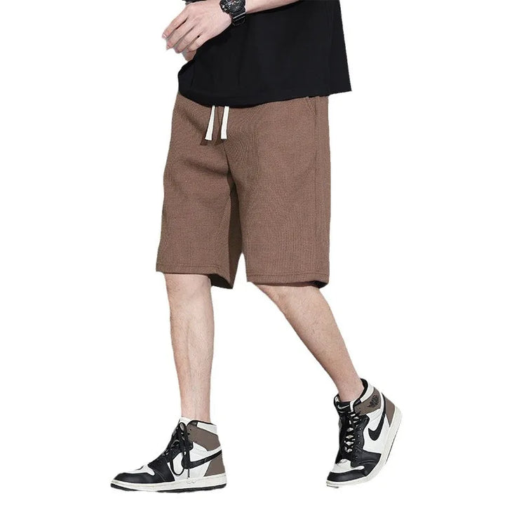 Men Crotch Drawstring Shorts
