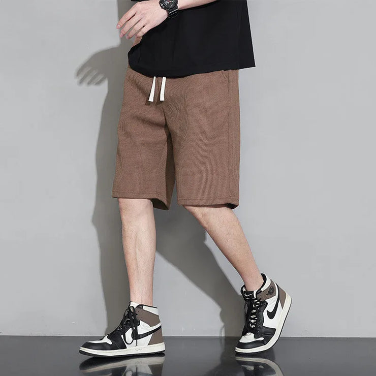 Men Crotch Drawstring Shorts