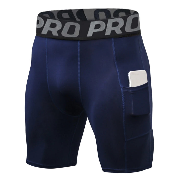 Spandex Running Shorts Men with Pocket