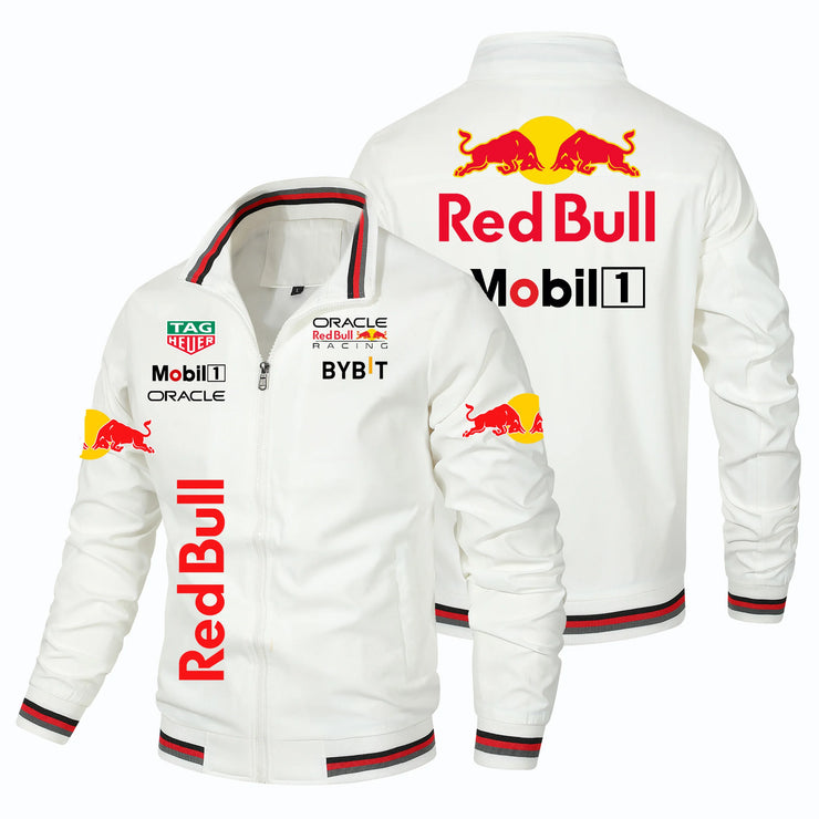 2025 New Retro Style Red Bull Motorcycle Jacket