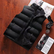 Collar Sleeveless Puffer Jackets