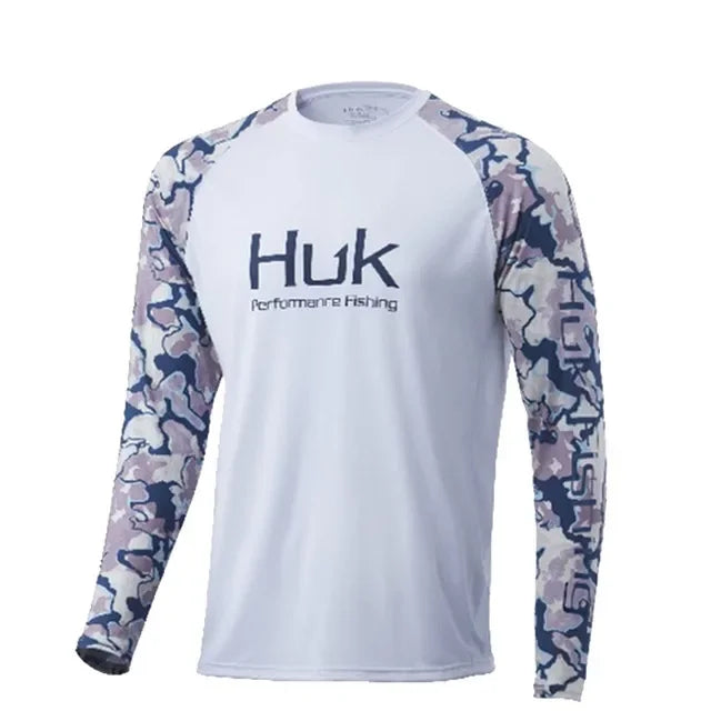 HUK Fishing Shirts Long Sleeve Uv Protection
