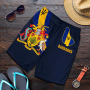 Vintage Barbados 3D Printed Board Shorts