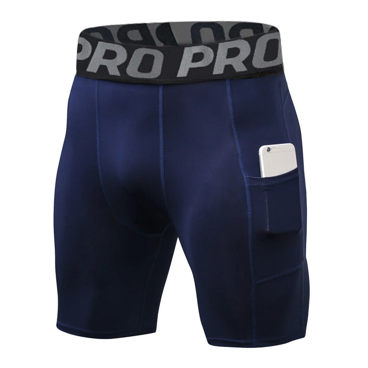 Spandex Running Shorts Men with Pocket