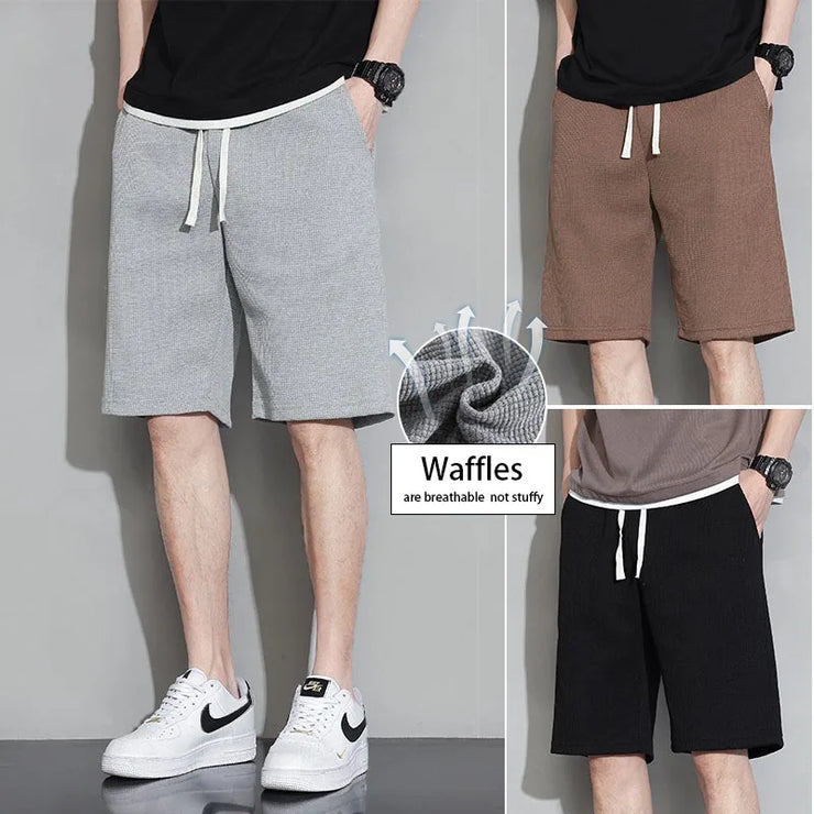 Men Crotch Drawstring Shorts