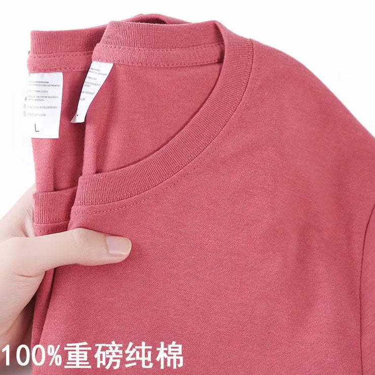 O Neck100% Cotton T-shirt Men
