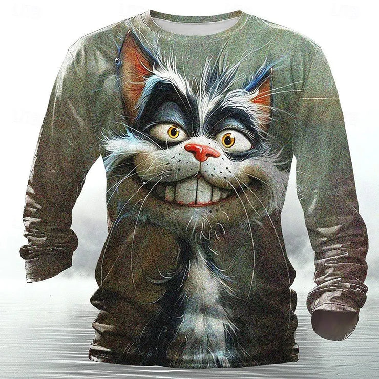 Funny 3D Animal Print Mens T Shirt