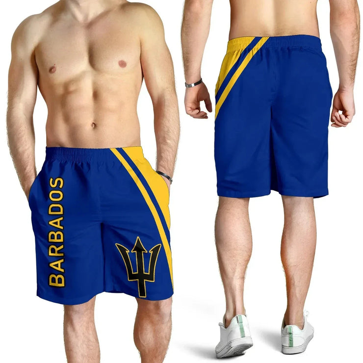 Vintage Barbados 3D Printed Board Shorts