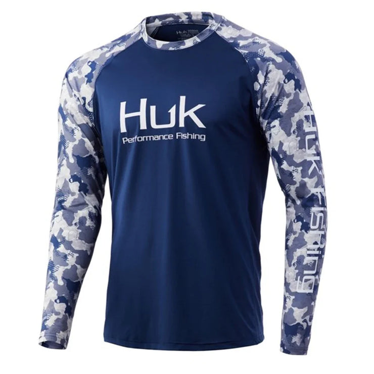 HUK Fishing Shirts Long Sleeve Uv Protection