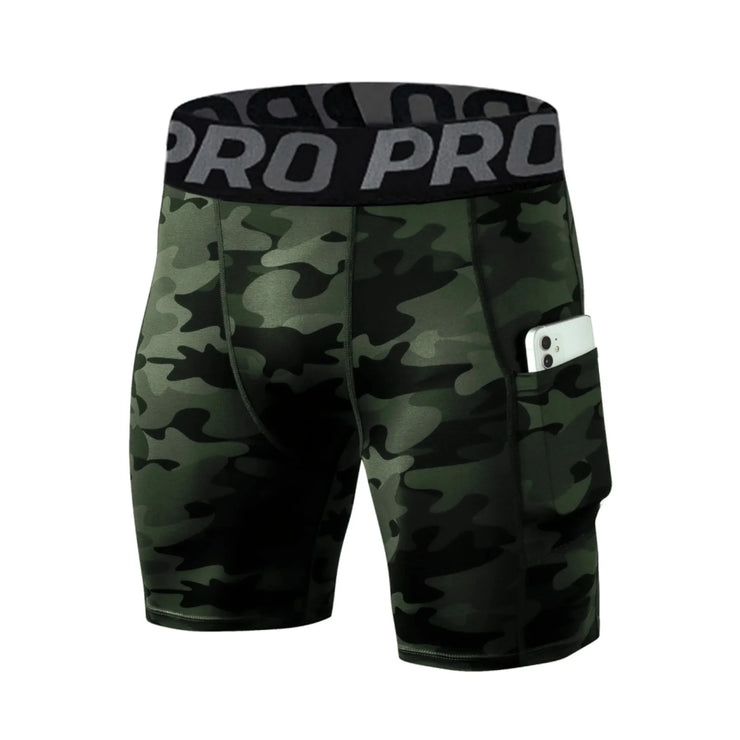 Spandex Running Shorts Men with Pocket