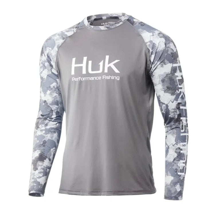 HUK Fishing Shirts Long Sleeve Uv Protection
