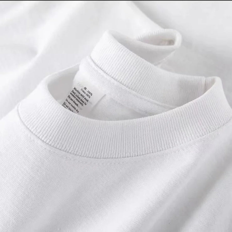 O Neck100% Cotton T-shirt Men
