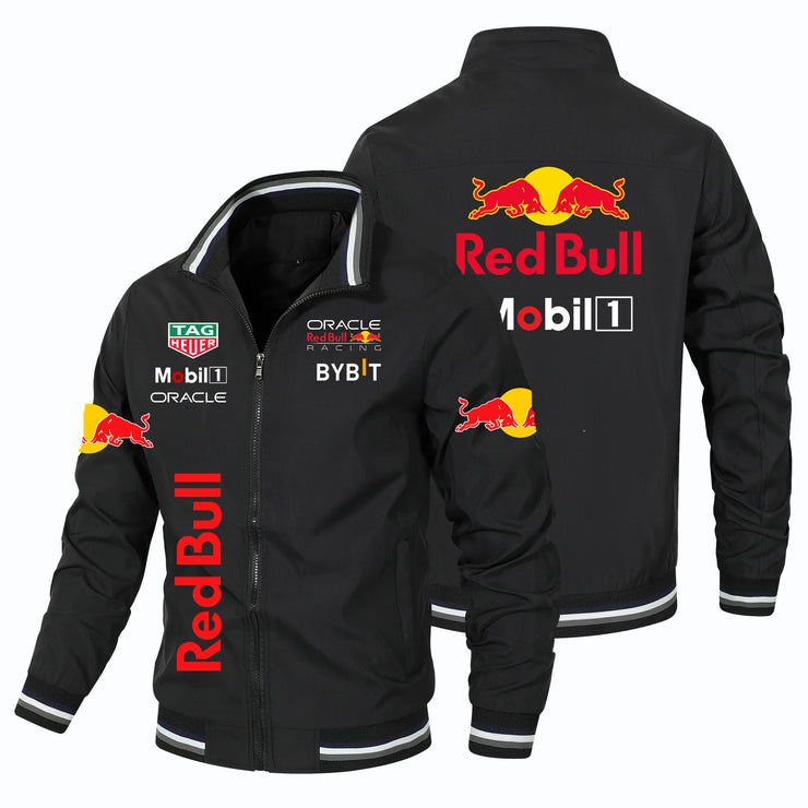 2025 New Retro Style Red Bull Motorcycle Jacket
