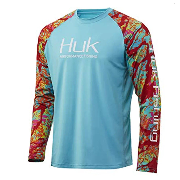 HUK Fishing Shirts Long Sleeve Uv Protection