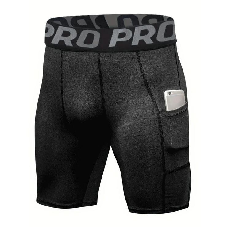 Spandex Running Shorts Men with Pocket