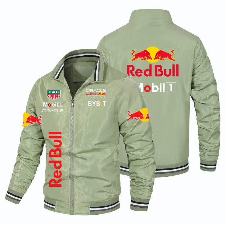 2025 New Retro Style Red Bull Motorcycle Jacket