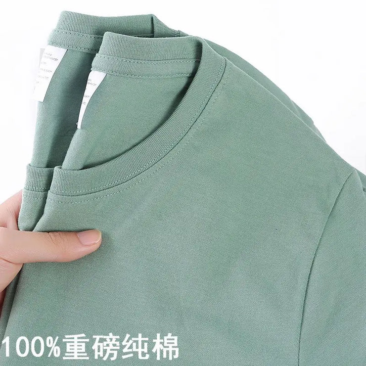 O Neck100% Cotton T-shirt Men