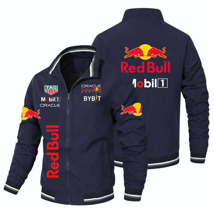 2025 New Retro Style Red Bull Motorcycle Jacket