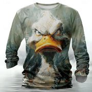 Funny 3D Animal Print Mens T Shirt
